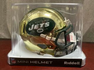 Sam Darnold Signed Chrome Ny Jets Mini - Helmet Auto Autograph Jsa Certified Rare