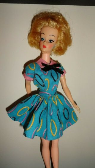 Vintage Barbie Clone Mod Mini Skirt And Matching Top Hong Kong Label No Doll