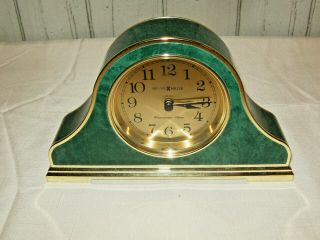 Howard Miller,  Mantle Clock 613549 Westminster Chime Faux Green Marble (rare)