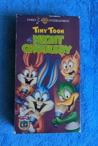 Tiny Toon Night Ghoulery Vhs Tape 1996 Cartoon Rare
