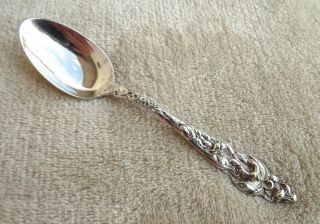 Les Six Fleurs By Reed And Barton 5 3/8 " Sterling Coffee Spoon No Mono
