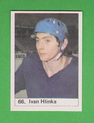 1974 Swedish Semic Buster Hockey 66 Ivan Hlinka Rare