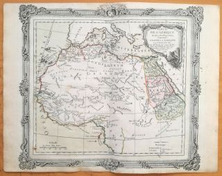 Brion Decorative Map Of Northern Africa 1768 (ns)