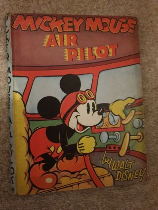 Rare 1930s Mickey Mouse Air Pilot Comic Book By Walt Disney,