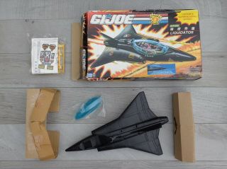 Vintage 1992 Hasbro Gi Joe Cobra Fighter Jet Liquidator Rare Boxed