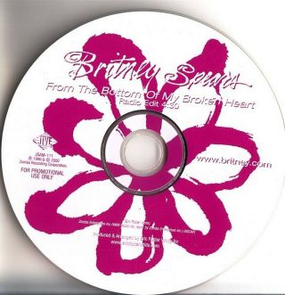 Britney Spears - From The Bottom Of My Broken Heart Promo Cd 2000 Rare Jsam - 111