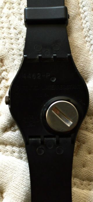 Rare 1983 Swatch Watch BLACK MAGIC GB101 3