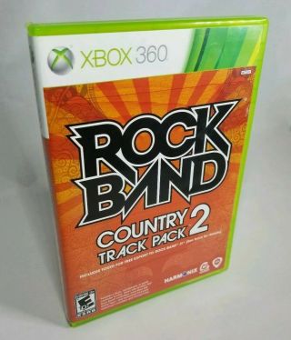 Rock Band Country Track Pack 2 (xbox 360,  2011) Rare