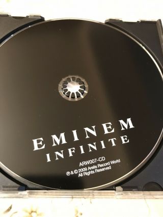 EMINEM INFINITE (ARW007 CD) Arelis World Release RARE DEBUT ALBUM IMMACULATE 3