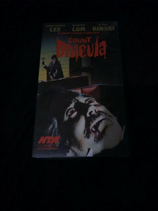 Count Dracula Horror Sov Slasher Rare Oop Vhs Big Box Slip