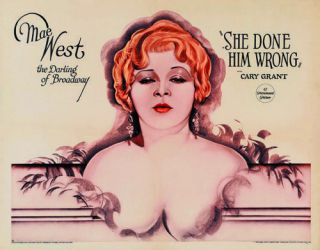 She Done Him Wrong Mae West Vintage Movie Poster Print