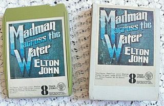 Elton John,  Madman Across The Water,  Rare,  8 Track Cartridge Cassette Tape,  Rock