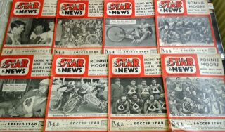 Speedway Star & News Magazines X 22 Very Rare 1959 In
