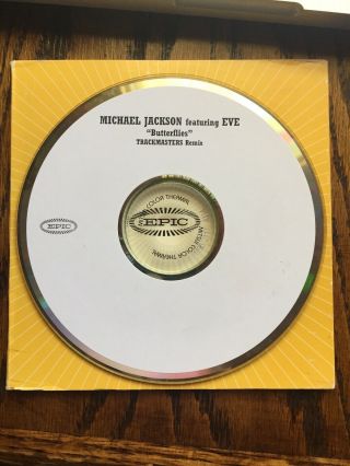 Michael Jackson " Butterflies (trackmasters Remix) " Promo Cd Single/2001 Rare