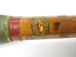 Montague Vintage Split Bamboo Fishing Rod 68 " In Length