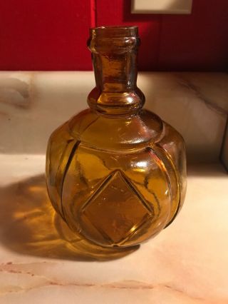 Rare Hayward Hand Grenade Fire Extinguisher Amber Color Error Bottle