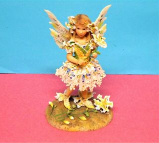 Rare Christine Haworth Faerie/ Fairy Leonardo Figurine Ltd Ed Golden Lillies