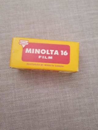 Rare.  Minolta 16mm Expired Film.  One Roll