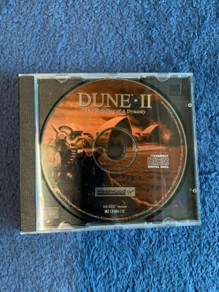Rare Westwood Dune Ii The Building Of A Dynasty 1992 Pc Disc Only Cd Dos