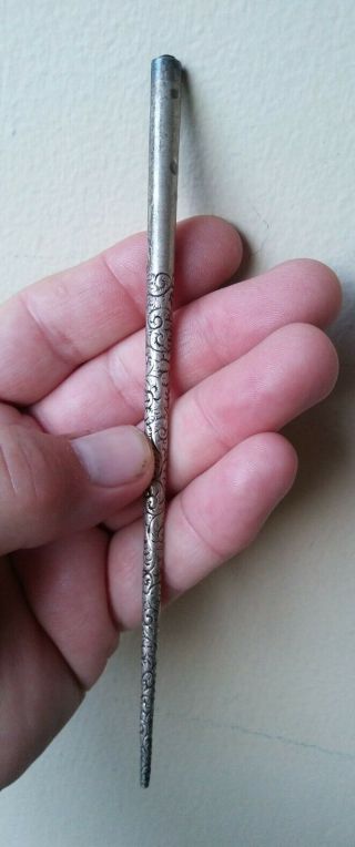 Scarce Antique Sterling Silver Dip Pen Circa 1890 