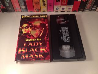 Lady Black Mask Rare Martial Arts Kung Fu Action Vhs 1992 Oop Htf Cheung Man