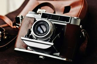 Iskra - 2 Very Rare Soviet Medium Format Folding Camera,  Industar - 58 (3.  5/75) Lens