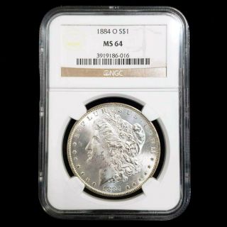 1884 O Us Morgan Silver $1 One Dollar Ngc Ms64 Rare Key Date Graded Coin Hs6016
