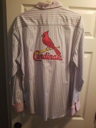 St.  Louis Cardinals Robert Graham Button Up Shirt 2xl Very Rare