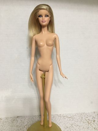 Barbie Doll Model Muse 2012 Tim Gunn Mackie Face Straight Blonde Hair Rare