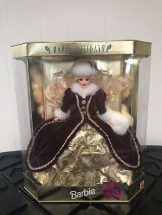 Vintage Barbie,  Mattel Happy Holidays Barbie Doll,  Special Edition,  1996