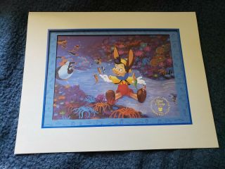 Rare Disney Pinocchio Exclusive Commemorative Lithograph