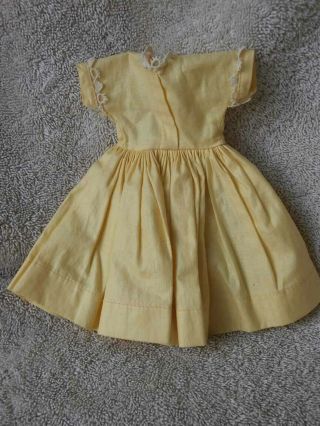 Vintage Tagged Vogue Jill Doll Pretty Primrose Yellow Dress