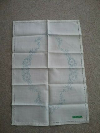 Vintage Irish Linen Tray Cloth - To Be Embroidered