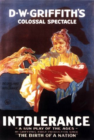Intolerance W.  D.  Griffith 1916 Vintage Movie Poster 2