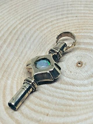 Antique Gold Cased Georgian Watch Fob Key / Pendant Blood Stone Opal Rare