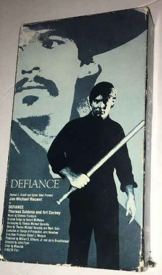Defiance Rare Oop Vhs Jan Michael Vincent Takes On Gang Great Action Film