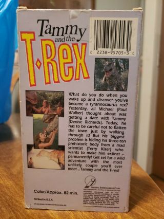 Tammy And The T - Rex VHS.  Rare plays great Denise Richards Paul Walker 2