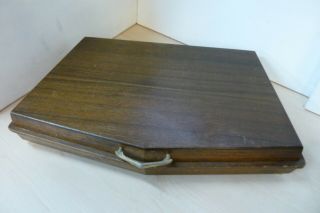 Empty Art Deco Wooden Canteen Sipelia Cutlery Storage Box Only 15d