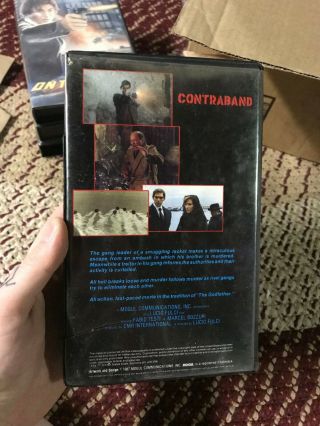 CONTRABAND MOGUL RARE OOP VHS BIG BOX SLIP 2