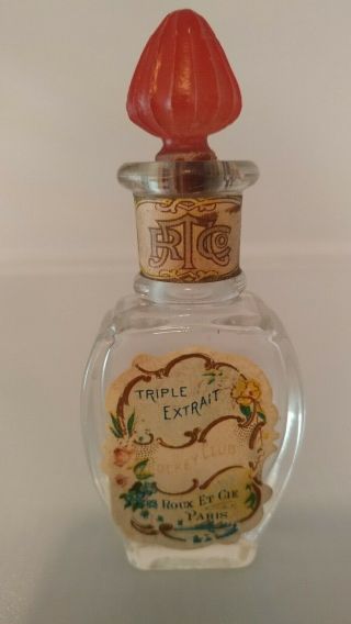Antique Jockey Club Perfume Bottle Roux Et Cie Paris