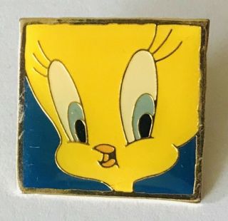 Looney Tunes Tweety Bird Cartoon Pin Badge Rare Vintage (c2)