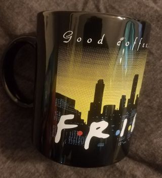 Official Friends Tv Show Ceramic Coffee Mug Cup Logo 1995 Warner Bros Rare