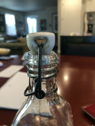 Rare 14oz Royal Balmo Glass Embalming Fluid Bottle 3
