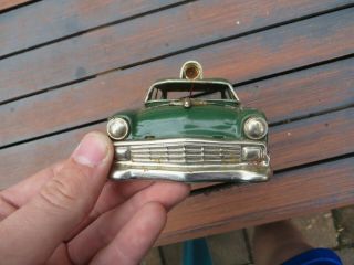 Vintage Japan Tin Friction Police Highway Patrol Car 50s Buick Chevy Ford Rare