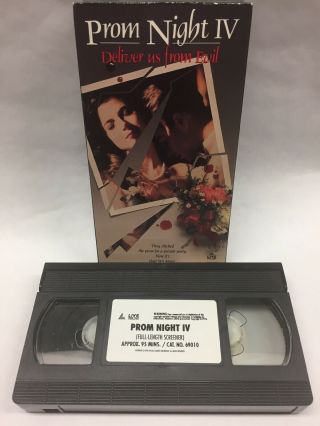 PROM NIGHT IV [VHS] Deliver Us From Evil (Horror,  Slasher) OOP Rare HTF 3