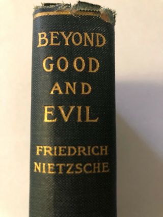 Antique Beyond Good And Evil 1924 Friedrich Nietzsche Macmillan Blue Cloth