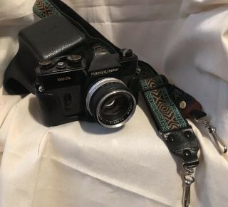Vintage Rare Blk.  Mamiya/sekor 1000 Dtl 35mm Camera W/ 55mm 1:1.  8 Standard Lens