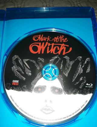 Rare MARK of the WITCH Blu - ray Code Red 1970 Horror Cond 3