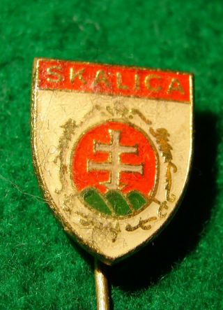 Antique Badge,  Pin City Skalica About 1975/czechoslovakia/8s