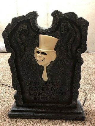 Rare Haunted Mansion Ghost Brother Dave Tombstone 21 " High